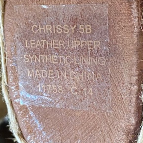 Lauren Ralph Lauren Chrissy Patent Leather Espadrilles Wedge Size 5B - Picture 13 of 15